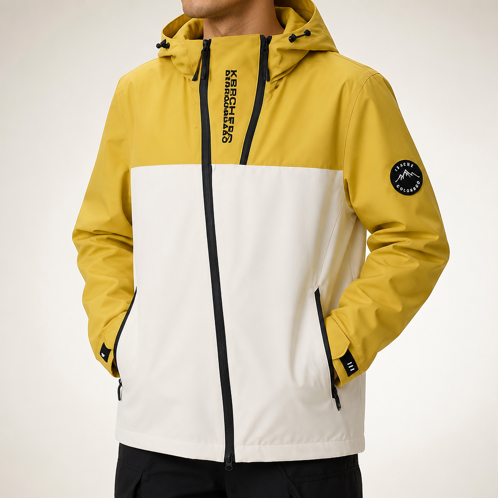 Beatrix | Mens Waterproof Jacket Windproof Hooded Lightweight Outdoor Work Coat, Design 6