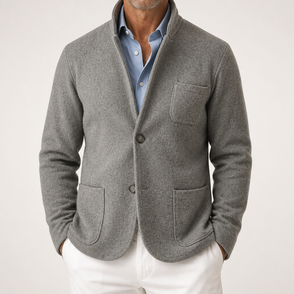 Bertram | Mens Casual Lapel Autumn Jacket, Deep Khaki