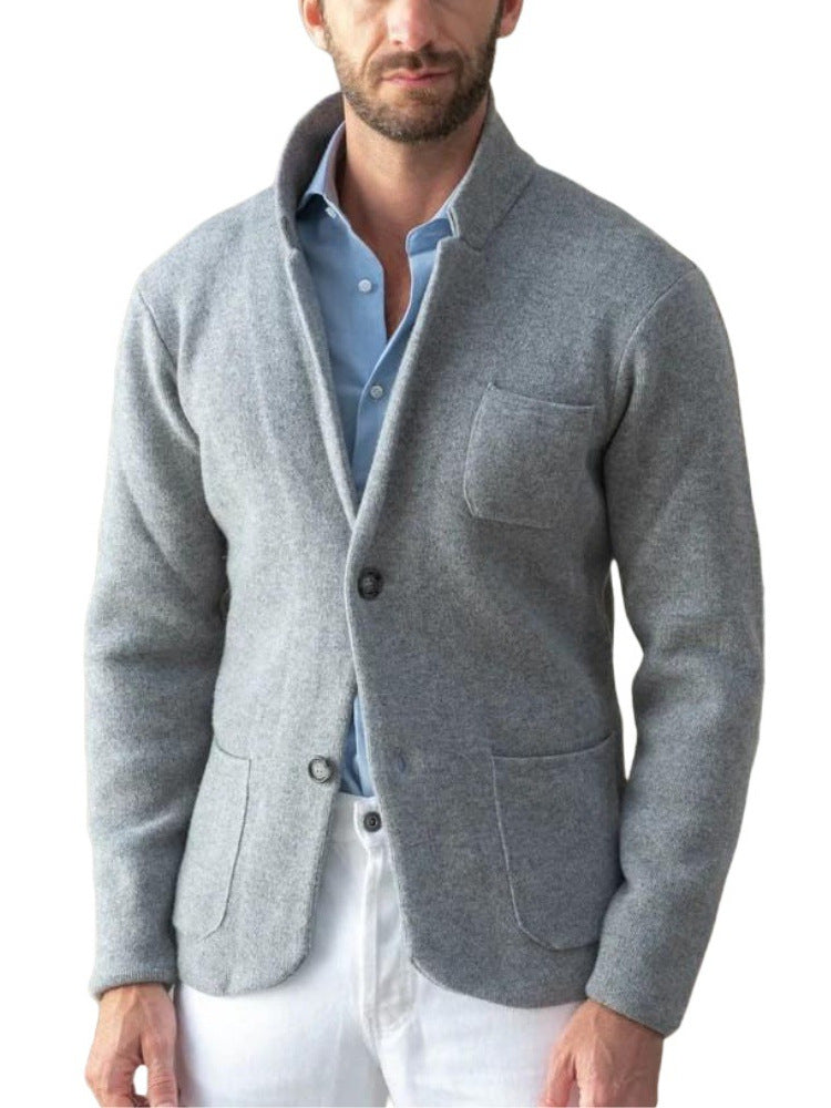 Bertram | Mens Casual Lapel Jacket, Grey