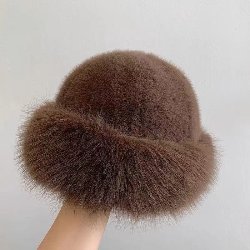 Bruno | Faux Fur Fisherman Bucket Hat - Brown