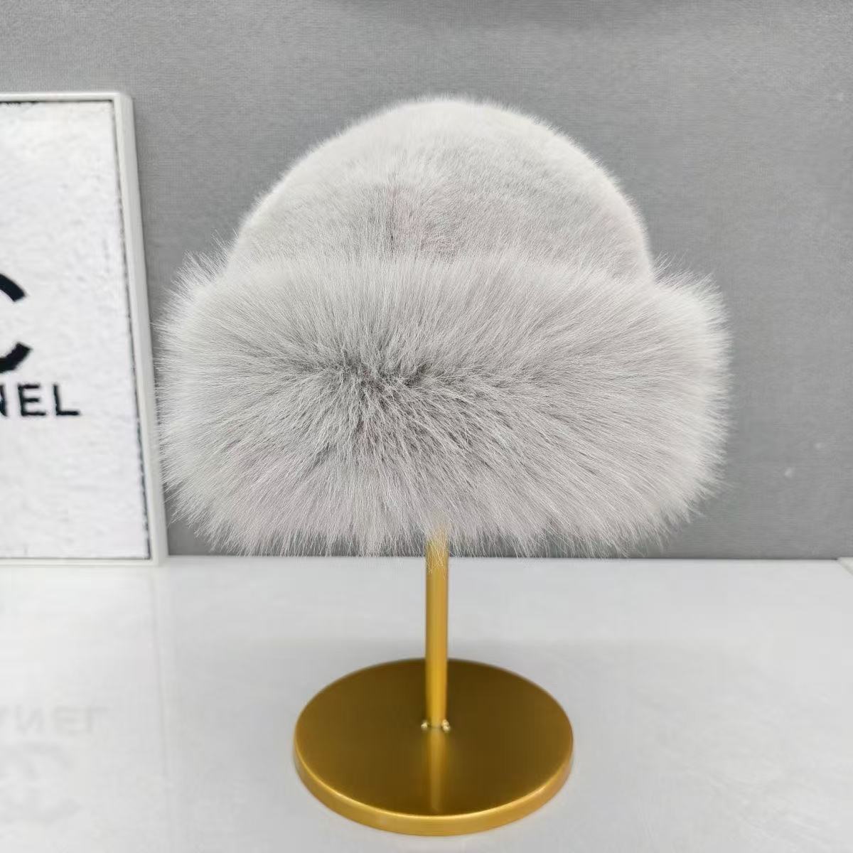Bruno | Faux Fur Fisherman Bucket Hat - Money Grey