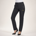Bruno | Womens Cargo Trousers Fleece Lined Warm Winter Combat Pants, Black