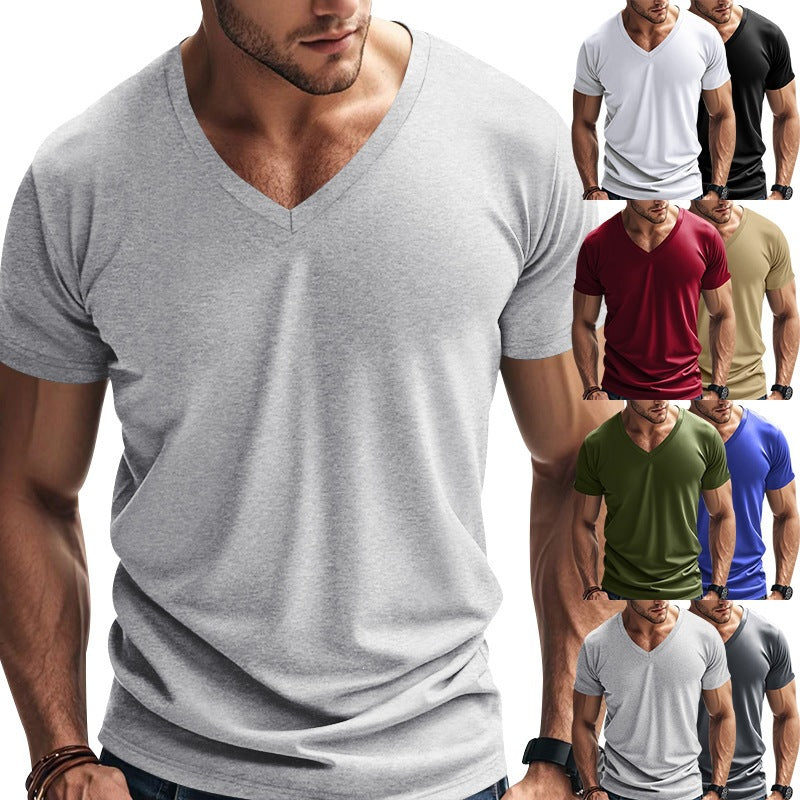 Callahan | Mens American Quick Dry V Neck Short Sleeve T Shirt - 1
