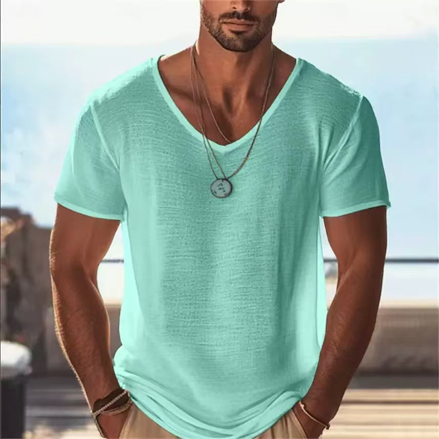 Callahan | Mens American Quick Dry V Neck Short Sleeve T Shirt - Mint