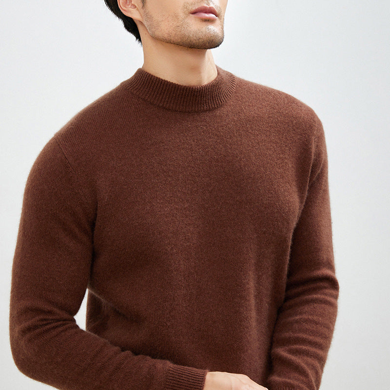 Callum | Mens Half Turtleneck Knitted Pullover Jumper - 3