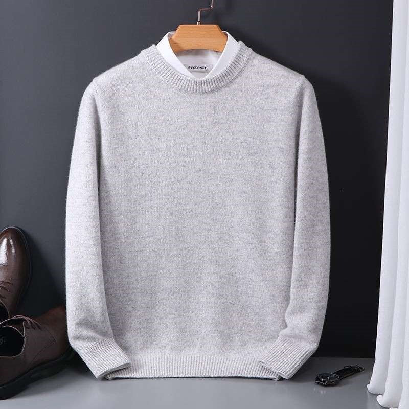 Callum | Mens Round Neck Slim Knitted Jumper - 4