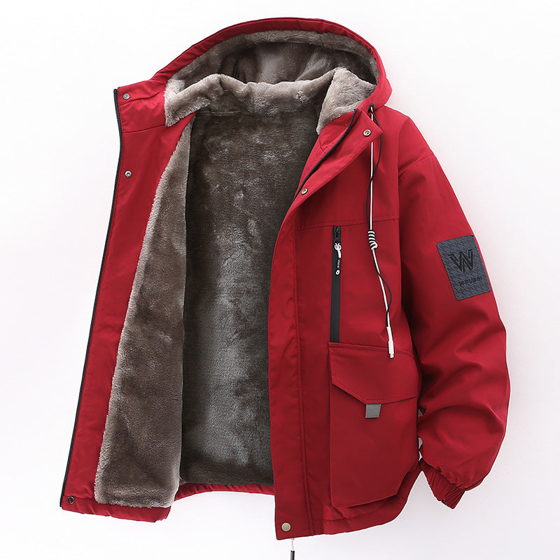 Callum | Mens Winter Fleece Lined Hooded Parka Padded Jacket - 3