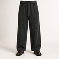 Camilla | Mens Joggers Sweatpants Wide Leg Heavyweight Casual Trousers, Black