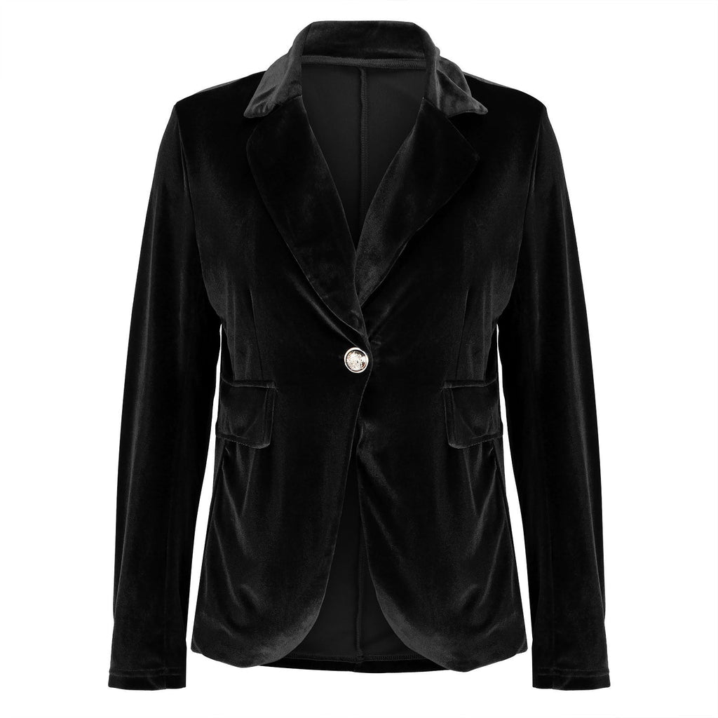 Camille | Womens Slim Fit Velvet Blazer - 11