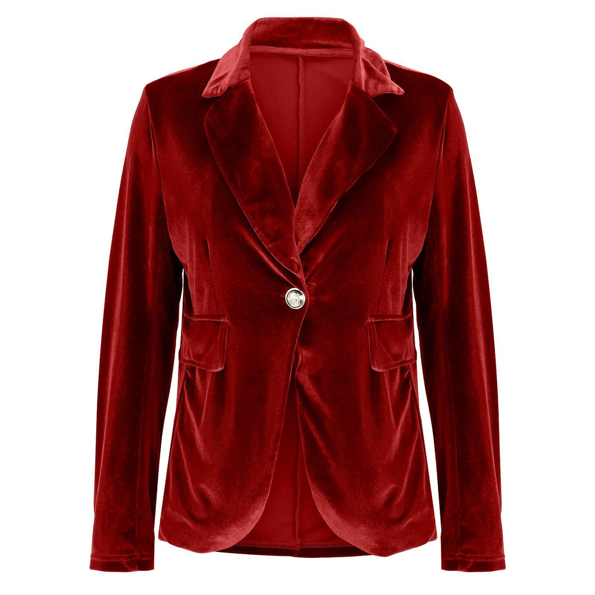 Camille | Womens Slim Fit Velvet Blazer - 12