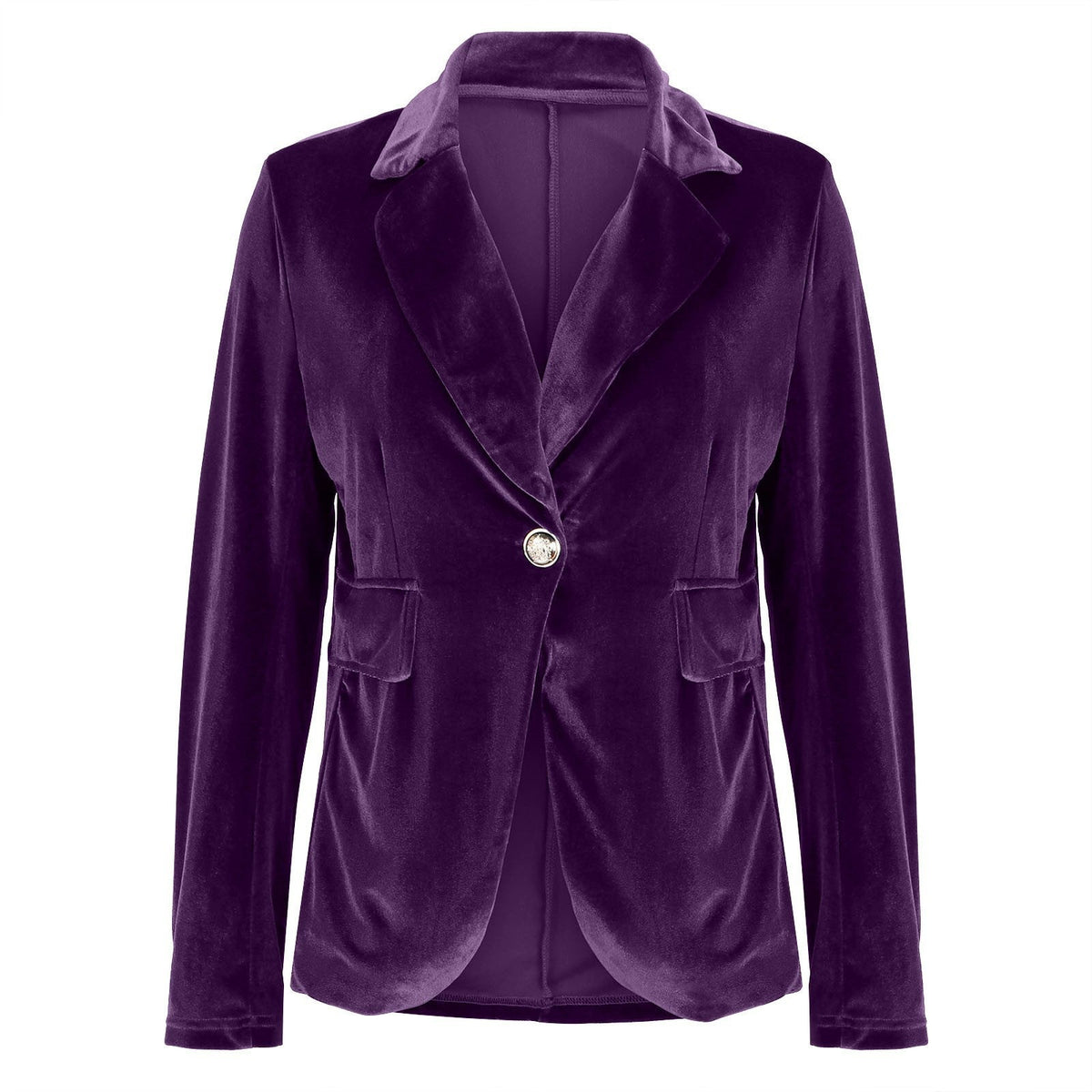 Camille | Womens Slim Fit Velvet Blazer - 14