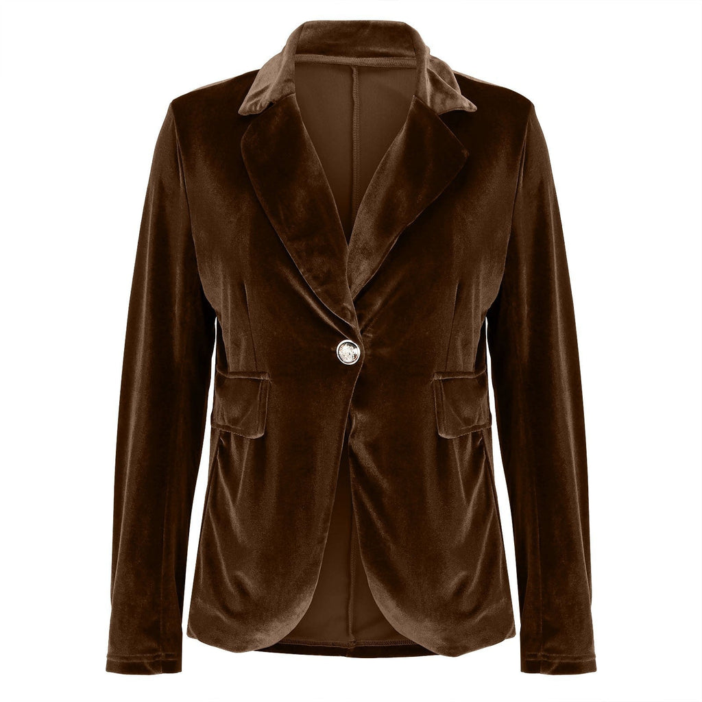Camille | Womens Slim Fit Velvet Blazer - 15