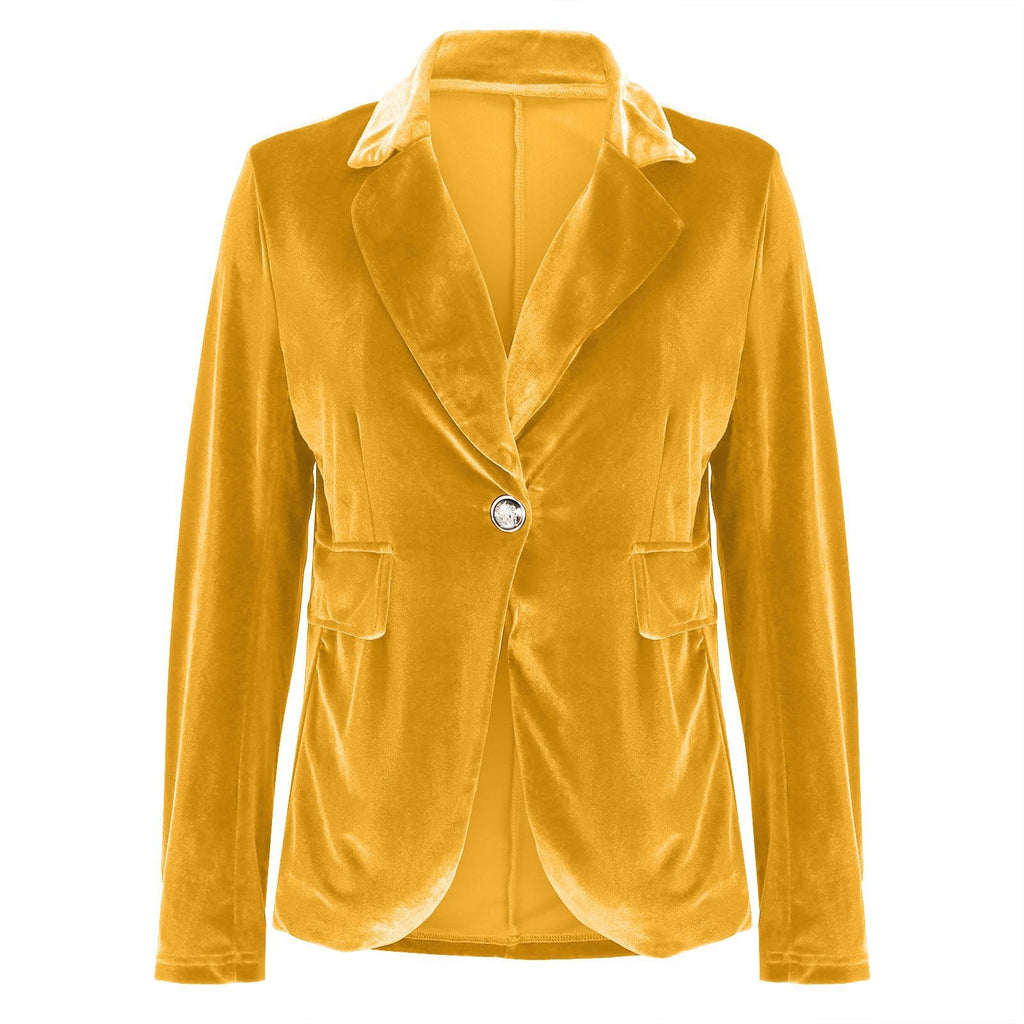 Camille | Womens Slim Fit Velvet Blazer - 18