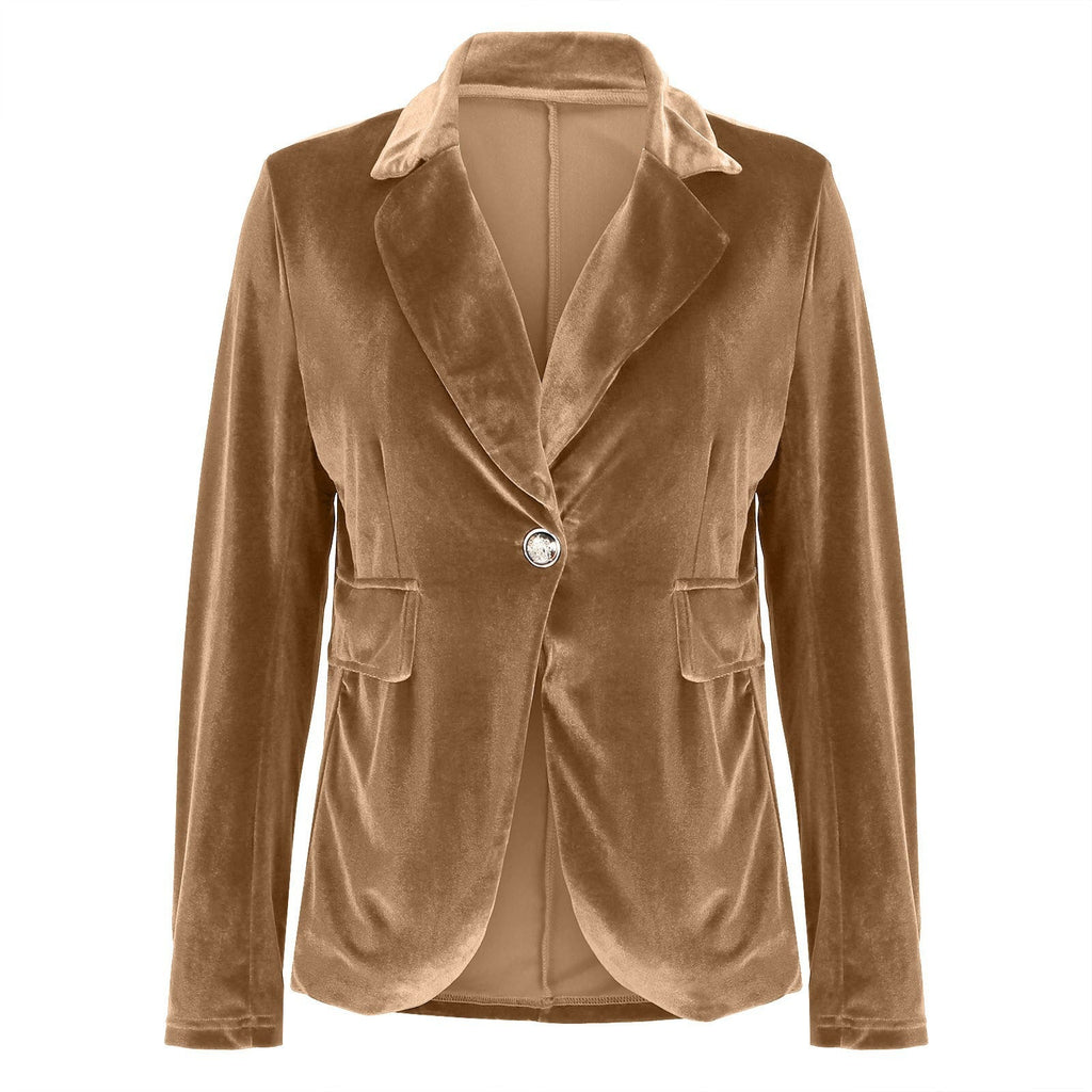 Camille | Womens Slim Fit Velvet Blazer - 19