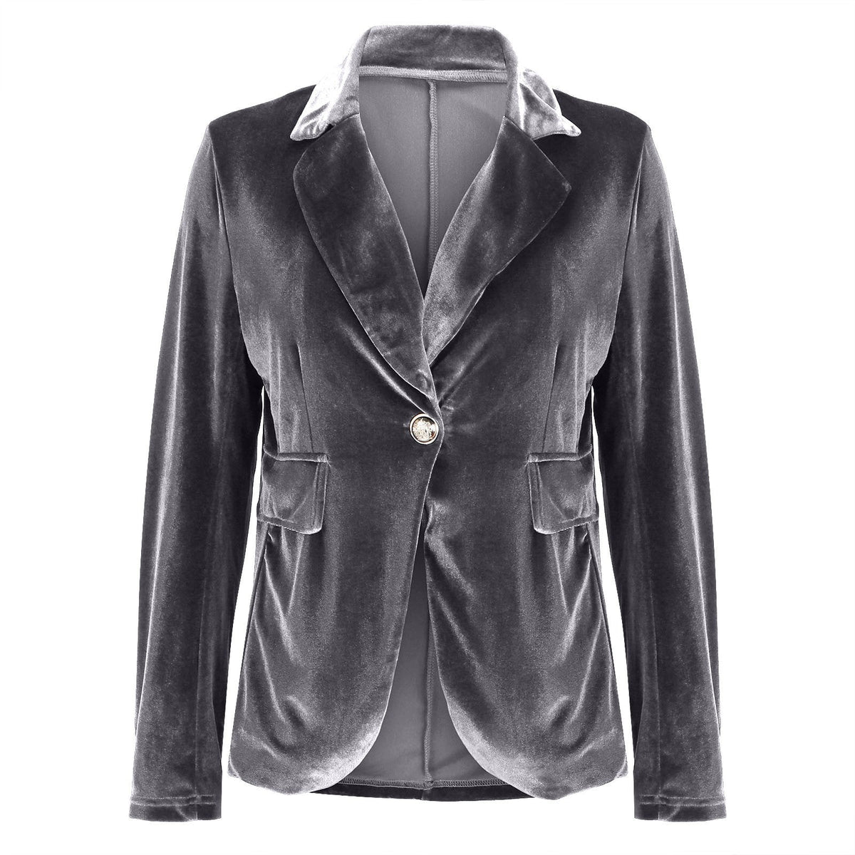 Camille | Womens Slim Fit Velvet Blazer - 21