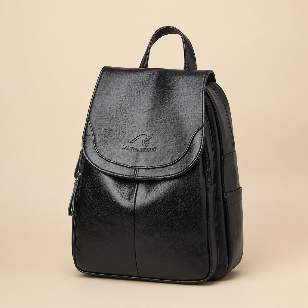 Casimir | Womens Large Capacity Travel School Shoulder Backpack Bag, Black