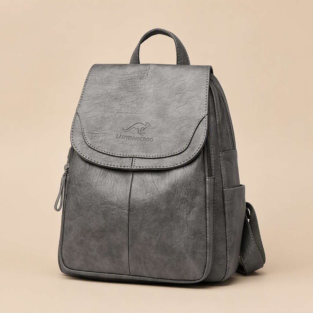Casimir | Womens Large Capacity Travel School Shoulder Backpack Bag, Grey