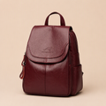 Casimir | Womens Large Capacity Travel School Shoulder Backpack Bag, Wine Red