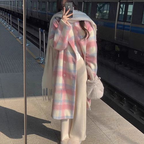 Cecilia | Womens Plaid Wool Blend Coat - 1