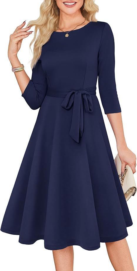 Celeste | Cocktail A Line Midi Wedding Guest Formal Dresses - 5