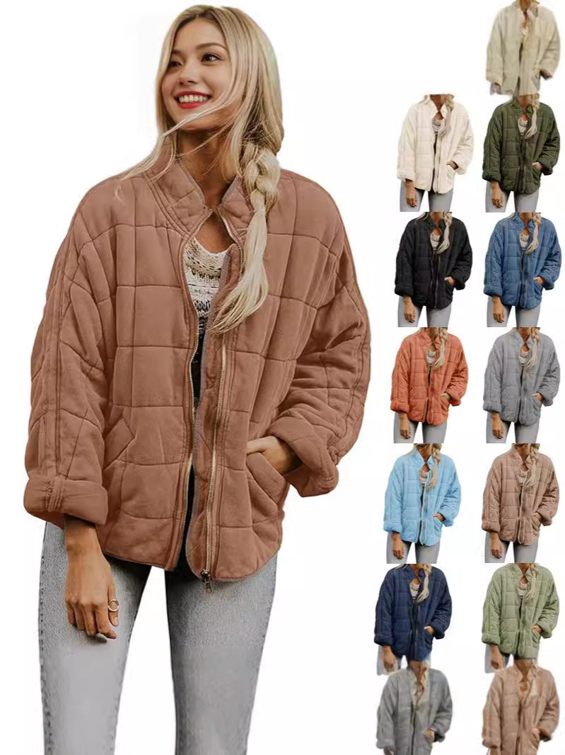 Cilla | Womens Stand Collar Padded Jacket - 1