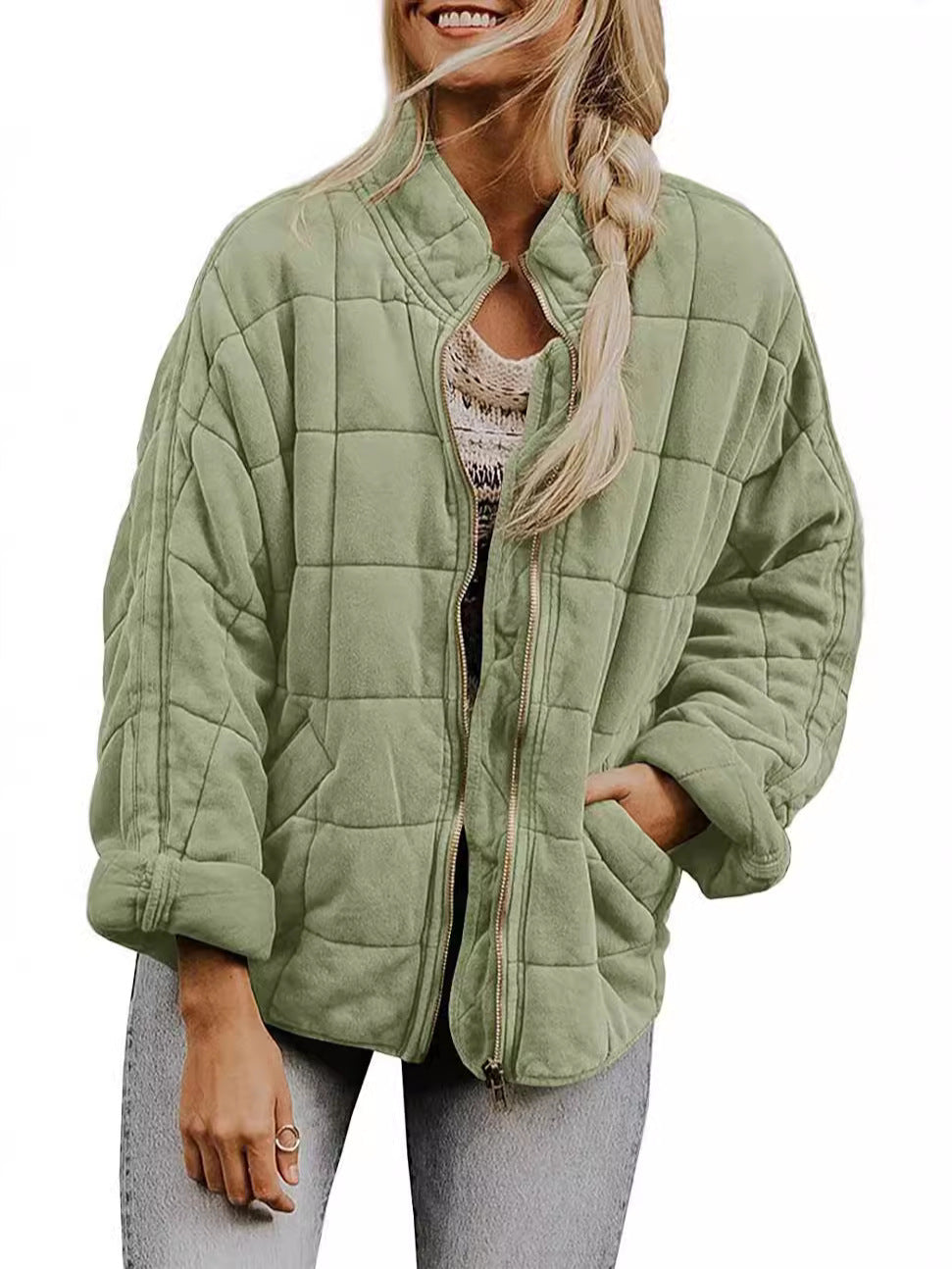 Cilla | Womens Stand Collar Padded Jacket - 3