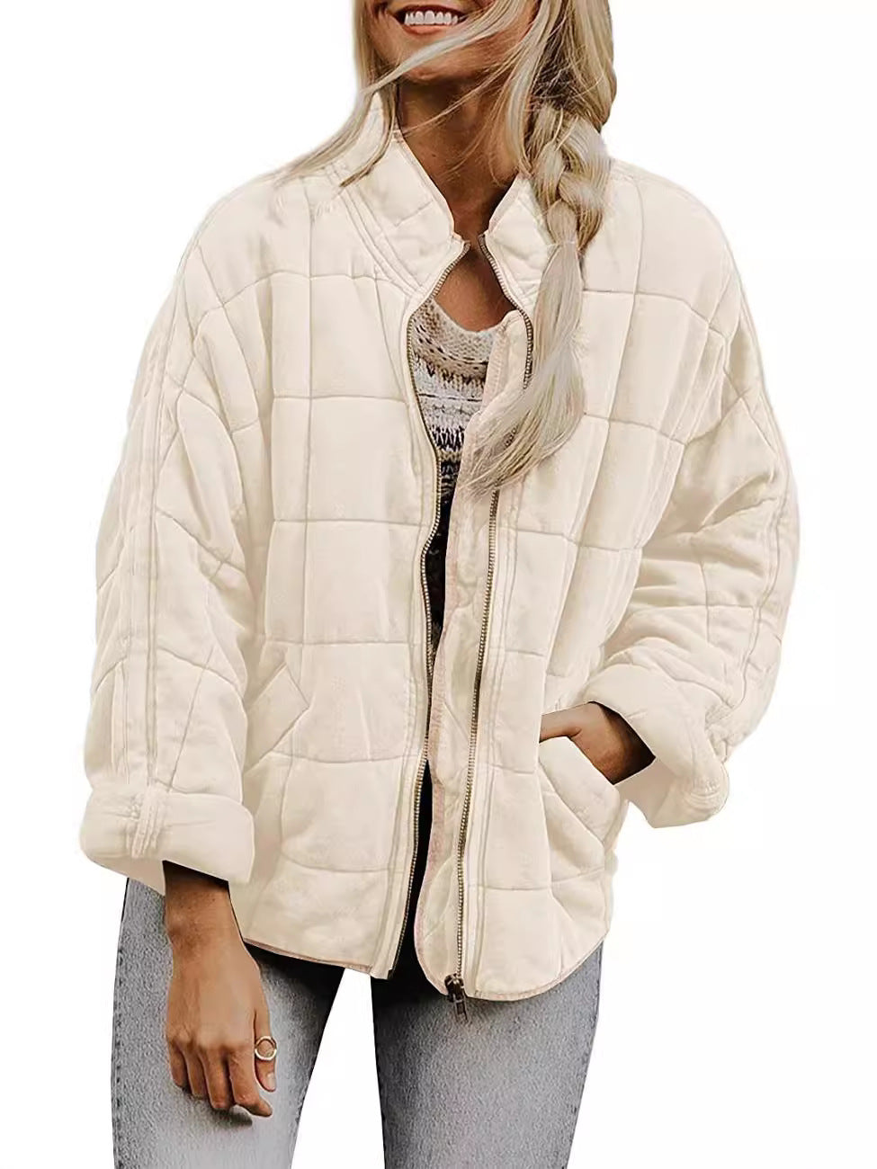 Cilla | Womens Stand Collar Padded Jacket - 4