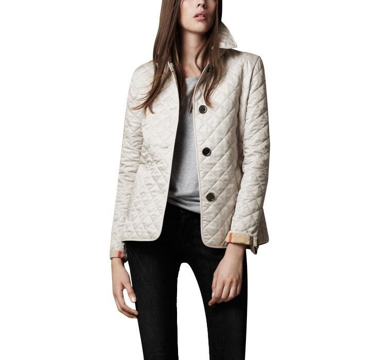 Clara | Womens Quilted Slim Fit Winter Jacket, Beige