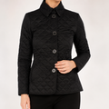 Clara | Womens Quilted Slim Fit Winter Down Light Jacket, Black