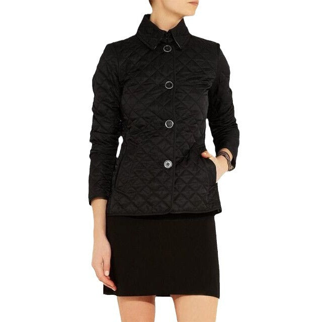 Clara | Womens Quilted Slim Fit Winter Jacket, Black