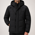 Colt | Mens Puffer Hooded Padded Winter Warm Insulated Jacket, Black