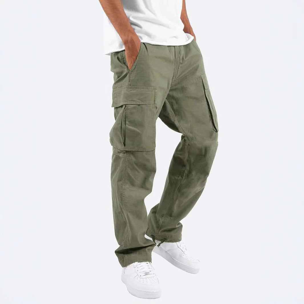 Colter | Mens Drawstring Pocket Cargo Work Trousers Pants - 3