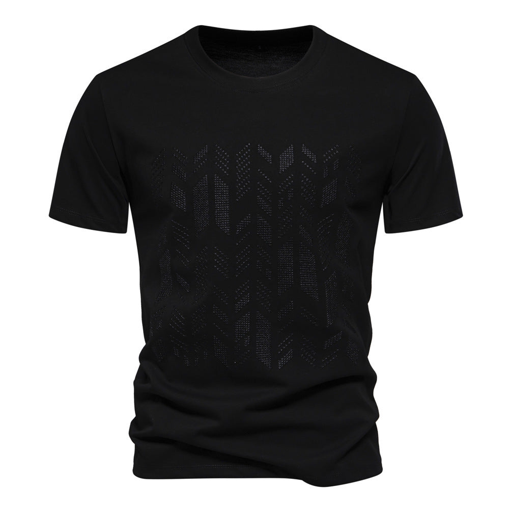 Cormick | Mens European Cotton Short Sleeve T Shirt - Black