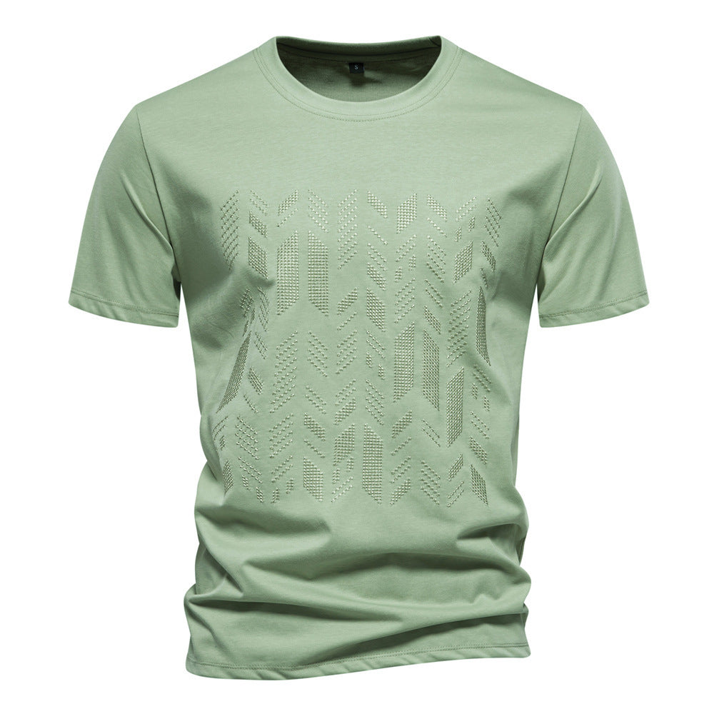 Cormick | Mens European Cotton Short Sleeve T Shirt - Green