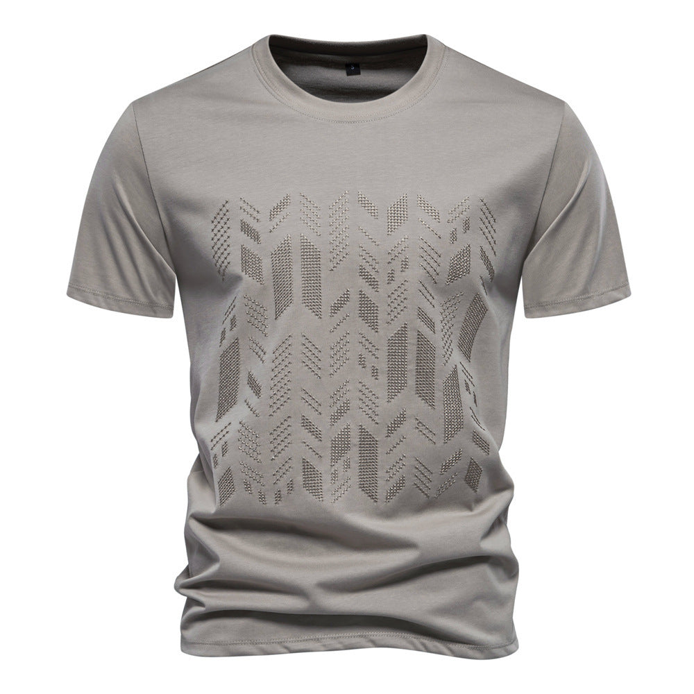 Cormick | Mens European Cotton Short Sleeve T Shirt - Khaki