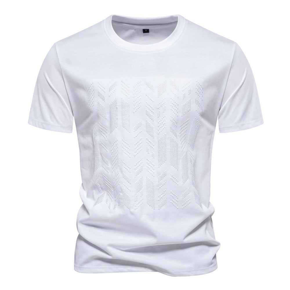 Cormick | Mens European Cotton Short Sleeve T Shirt - White