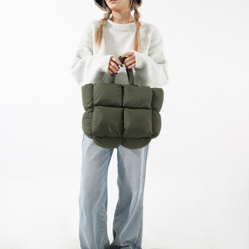 Cosette | Womens Quilted Padded Shoulder Tote Bag - 2