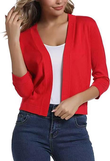 Delphine | Womens Knitted Cardigan Short Coat Versatile - 10
