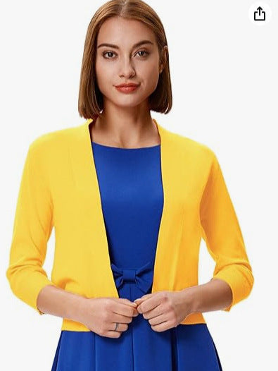 Delphine | Womens Knitted Cardigan Short Coat Versatile - 3