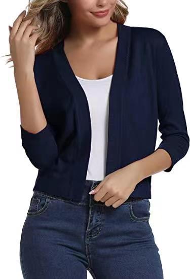 Delphine | Womens Knitted Cardigan Short Coat Versatile - 9