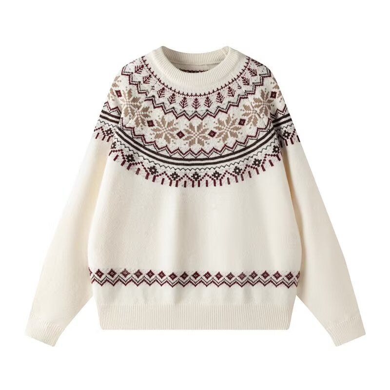 Desmond | Mens Round Neck Knitted Jumper - White