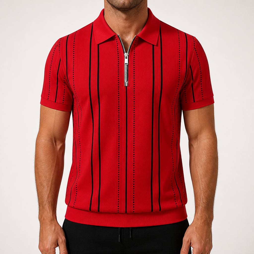 Dorian | Mens Printed Short Sleeve Casual Summer Polo Polo Shirt, Multi 5