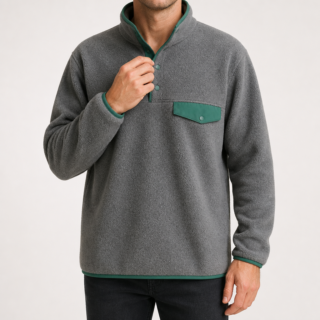 Dorian | Mens Jacket Colour Block Lightweight Casual Coat, Dark Gray 2