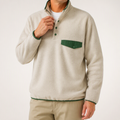 Dorian | Mens Jacket Colour Block Lightweight Casual Coat, Green