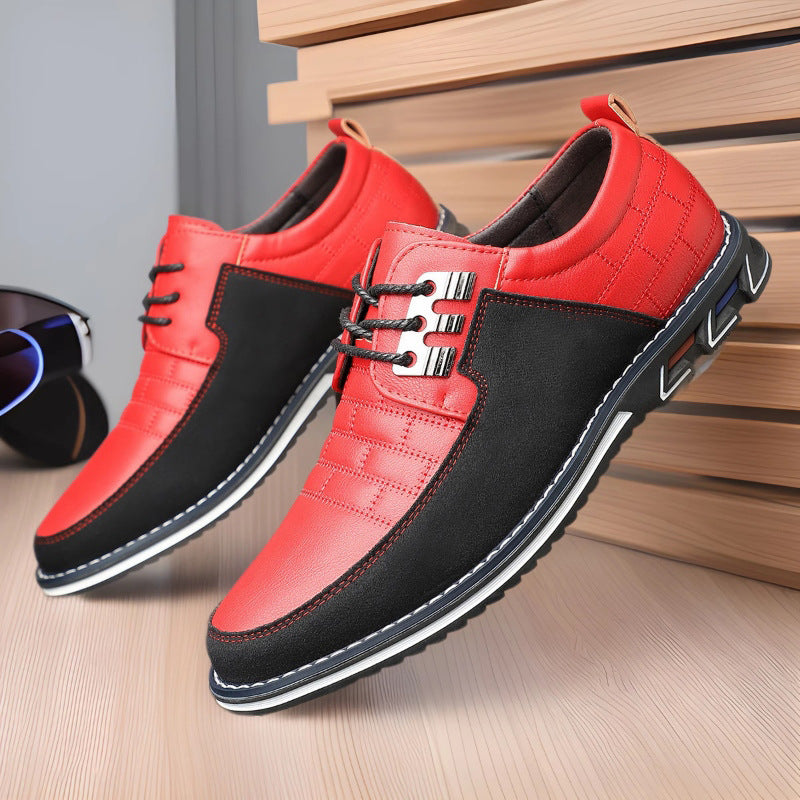 Dorian | Mens Lace Up Breathable Leather Casual Shoes - 2