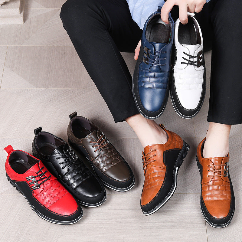 Dorian | Mens Lace Up Breathable Leather Casual Shoes - 4