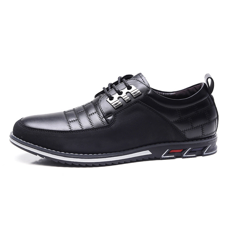 Dorian | Mens Lace Up Breathable Leather Casual Shoes - 5