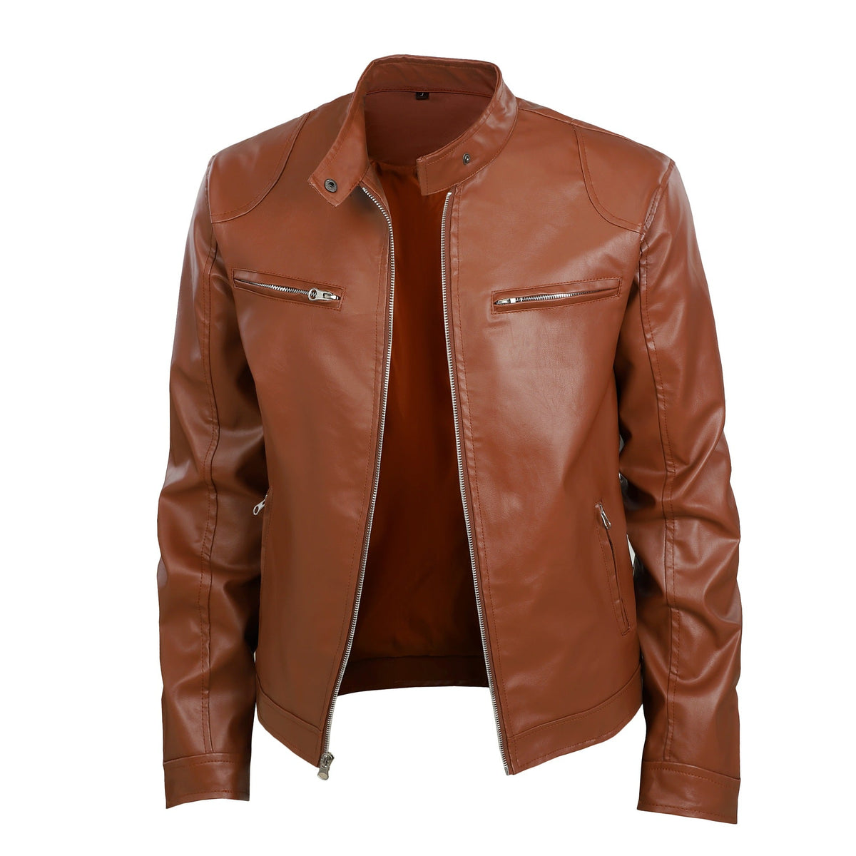 Duncan | Mens Slim Fit Faux Leather Jacket