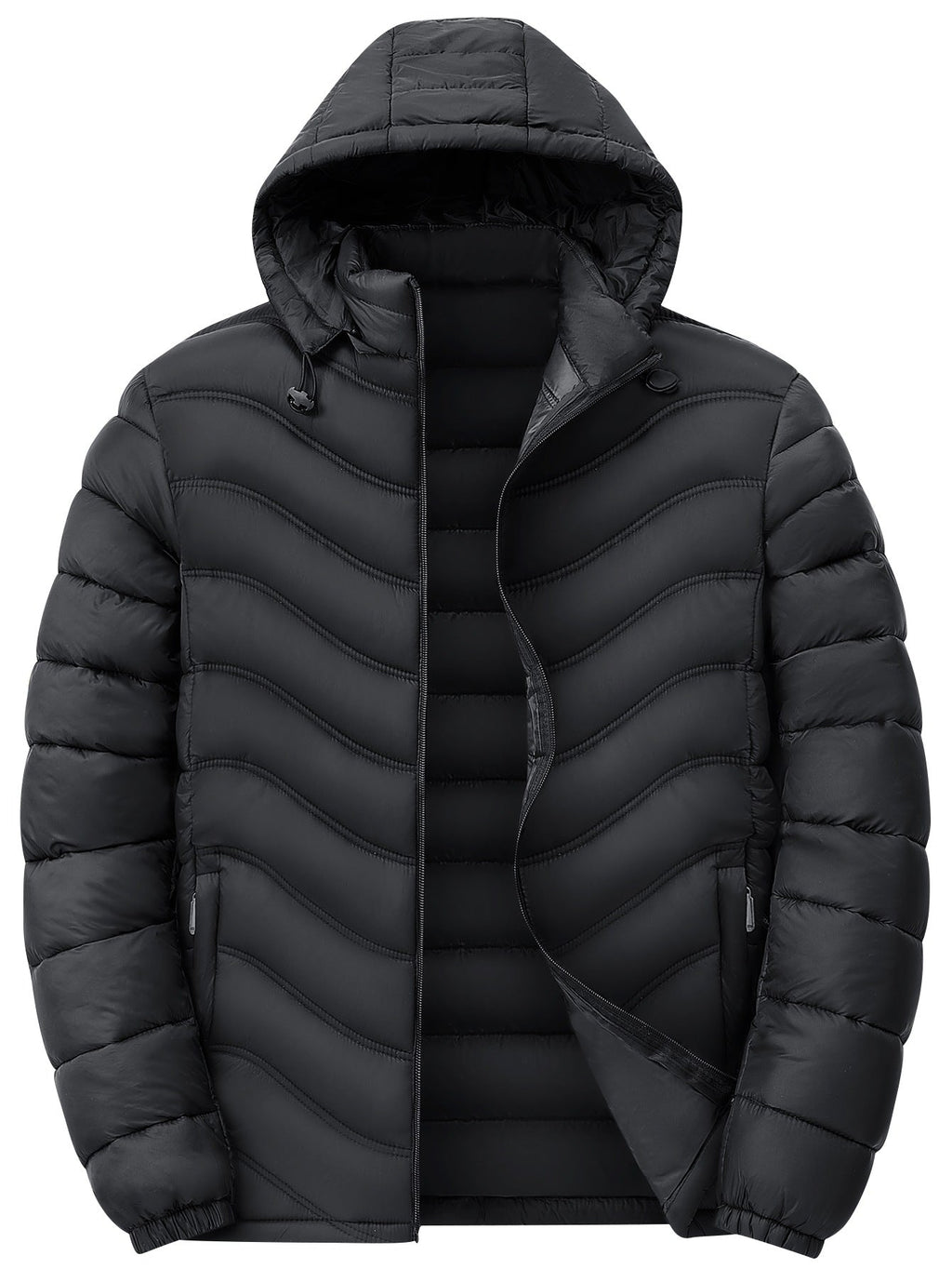Eamon | Mens Puffer Jacket Padded Winter Jacket Lightweight Quilted Coat - 3