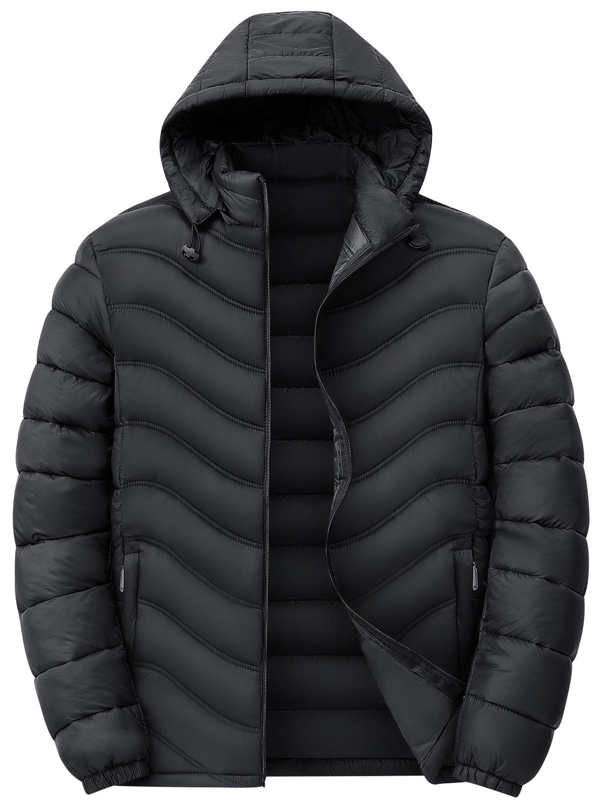 Eamon | Mens Puffer Jacket Padded Winter Jacket Lightweight Quilted Coat - 3